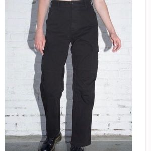 black brandy melville piper work pants